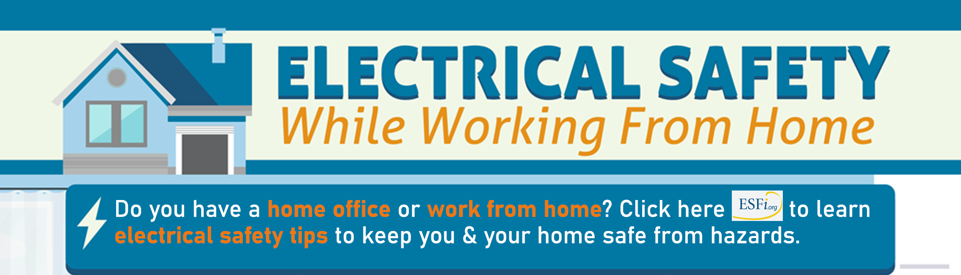 Electrical safety while working from home.